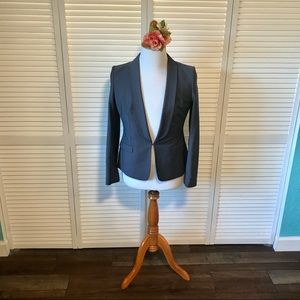 👀Ted Baker Lined Blazer Grey Blue Sz 4